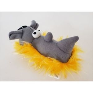 Zanies Griggles Furocious Friends Rhinoceros Squeak Dog Toy 5"